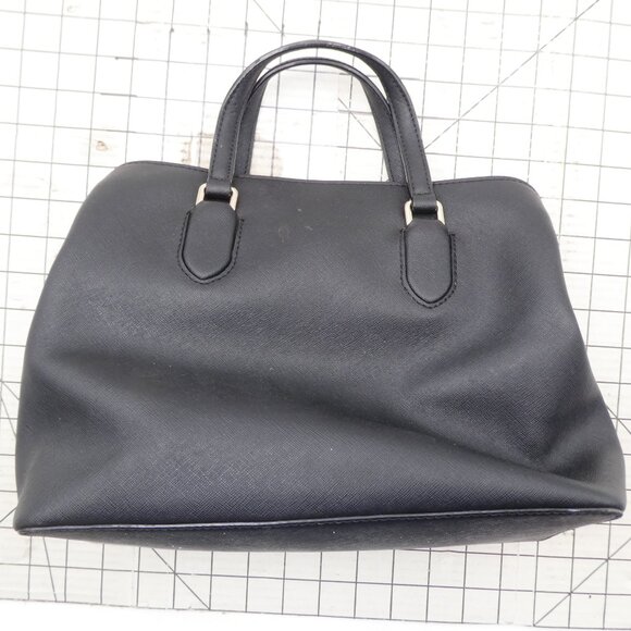 Kate Spade WKRU3930 Black Leather Satchel Tote Handbag As-Is - Picture 3 of 15